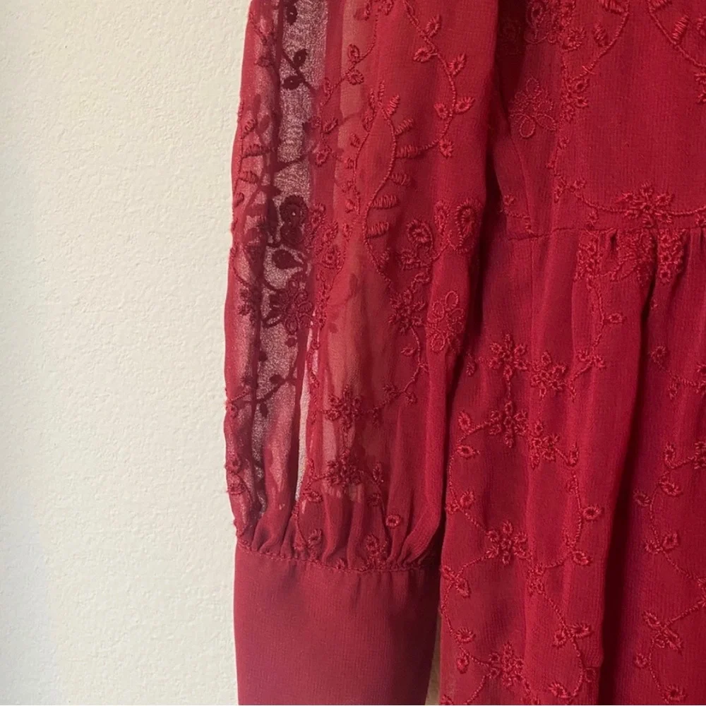 Midi red dress - Picture 7 of 7